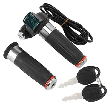 Imagem de Punho de Velocidade do Acelerador, Display de Tensão Digital Porta SM Controle de Velocidade Punho do Acelerador Com Visor para Motocicleta