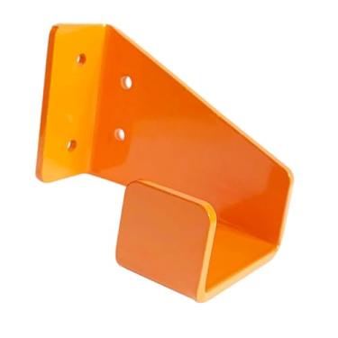 Imagem de IEUDNS Suporte para motosserra resistente, fácil de instalar, suporte de parede para armazém, garagem, oficina, aparador de cordas, fazenda, Laranja
