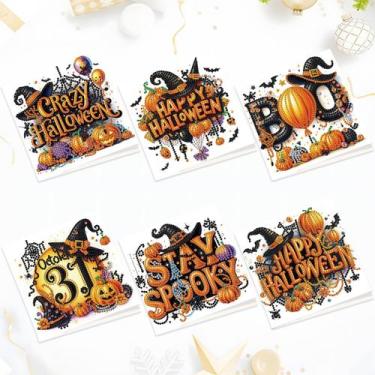 Imagem de Kit de cartões de arte de diamante para pintura 5D de Halloween, pacot