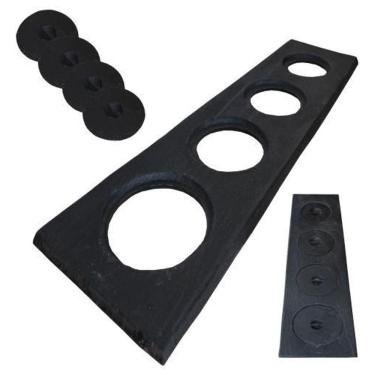 Imagem de Chapa Para Fogao A Lenha 4 Bocas Ferro Fundido 78Cm X 25Cm