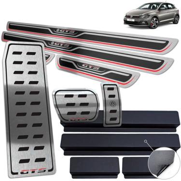 Imagem de Descanso + Pedaleiras + Soleiras Polo GTS Preto Alto Relevo