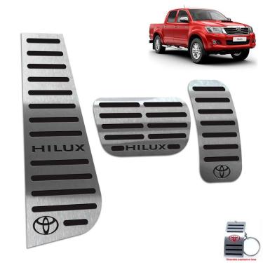Imagem de Pedaleira E Descanso De Pé Hilux 2012 A 2015 Preto