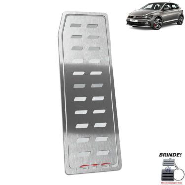 Imagem de Descanso de Pé Gravação em Prata Polo GTS Aço inox