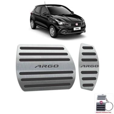 Imagem de Pedaleiras Em Inox Fiat Argo Automático Preto