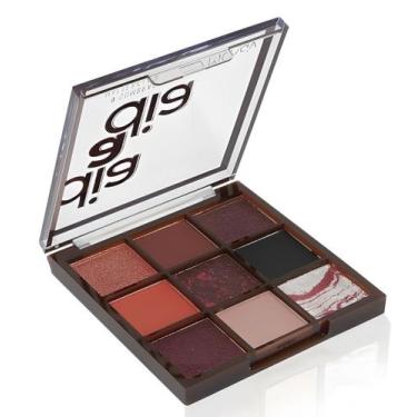 Imagem de Paleta De Sombras 09 Cores Dia A Dia Matte e Glow Charmosa - Mahav