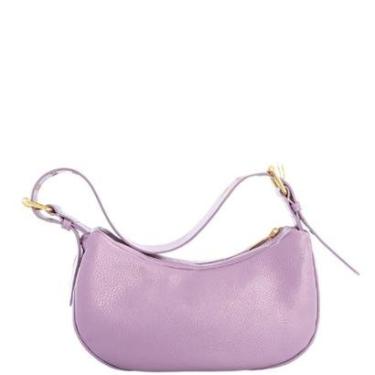 Imagem de Bolsa Shoulder Leopoldine Lavanda em Couro Legítimo com Alça em Fivela-Feminino
