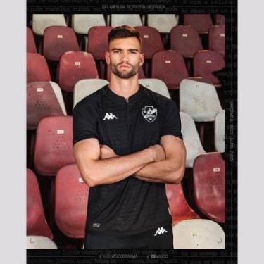 Imagem de Camisa Kappa Vasco III 2024 Plus Preta-Masculino
