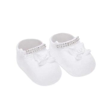 Imagem de Meias Sapatinho Para Recém Nascidos de Menina Selene