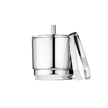 Imagem de Balde de gelo europeu de aço inoxidável, balde de champanhe doméstico, balde de gelo de vinho tinto, balde de armazenamento de gelo barril de gelo