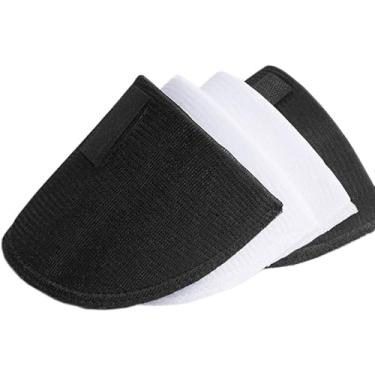 Imagem de SZMUHLNY 2 pares de ombreiras para roupas femininas, sem necessidade de costura, antiderrapante, removível, reutilizável, esponja, esponja, almofadas de ombro para homens, blazer, roupas, acessórios