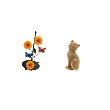 Imagem de Fenteer Porta-toalhas de Papel para Gatos, Dispensador Antiderrapante, Vertical, Porta-lenços, Estatueta Decorativa de Resina, Colecionável, Ornamento de Mesa