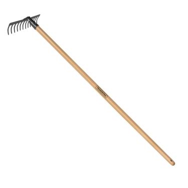 Imagem de Ancinho 12 Dentes Curvo Leve em Aço com Cabo de Eucalipto - 77101624 - TRAMONTINA