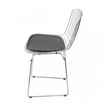Imagem de Cadeira Bertoia Or Design Preto Cromado