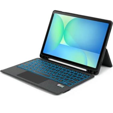 Imagem de SaharaCase – Capa fina com teclado ProTouch com Track Pad para Galaxy Tab S10 FE+, preta, (TB00476)