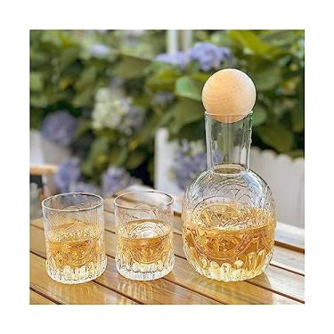 Imagem de Jarro Chaleira fria de vidro resistente a altas temperaturas borosilicato grande capacidade chaleira branca fervente conjunto copos água para uso doméstico