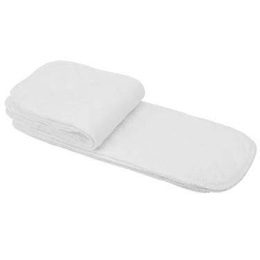Imagem de Dioche 10 PCs Fralda de Algodão, Revestimentos de Fraldas Macios e Respiráveis ​​inserir Fralda de Pano para bebê (Sexto andar (32 * 12cm))