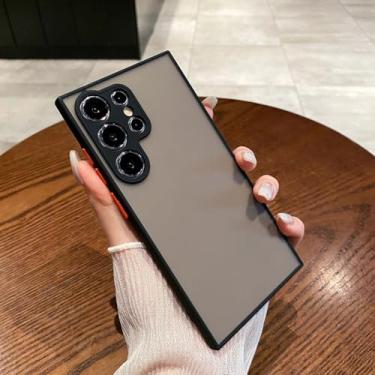 Imagem de Capa para Galaxy S24 FE, capa protetora de silicone macio à prova de choque para celular compatível com Galaxy S24 FE MS1 preta