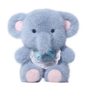 Imagem de Boneca de pelúcia, desenho animado, elefante azul, 20 cm, bicho de pelúcia macio