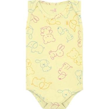 Imagem de Body regata bebe 13482 kiko e kika - Kiko baby, Amarelo, P