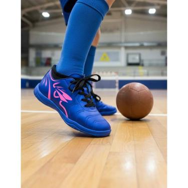Imagem de Chuteira Futsal Indoor Infantil Dray Botinha Macia Menino