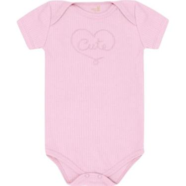 Imagem de Body manga curta bebe 13483 kiko e kika - Kiko baby, Rosa bebê, G