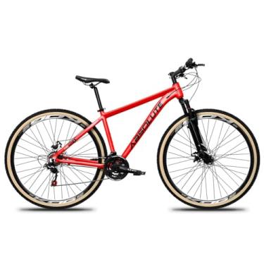 Imagem de Bicicleta Aro 29 Adulta Absolute Nero 5 Com Transmissão de 24 Velocidades Pedivela de Alumínio Cubos K7 e Freios Hidráulicos,19,Vermelho