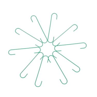 Imagem de 100 peças de ganchos decorativos de Natal para decoração de árvore de Natal, ganchos de pendurar multifuncionais para exibição de enfeites de férias