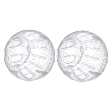 Imagem de GANAZONO 2 peças bola de hamster roda de corrida lagarto brinquedo para animais de estimação pequenos esportes para hamsters, acessório de roda de porquinho-da-índia