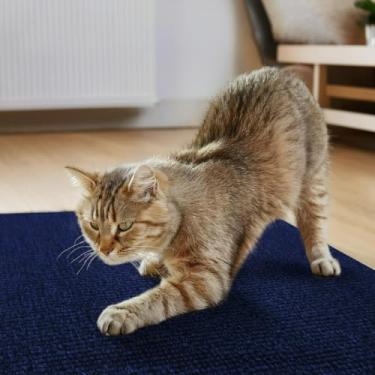 Imagem de Arranhador para gatos — Adesivo, almofada protetora para sofás e camas(AZUL,120X50cm)