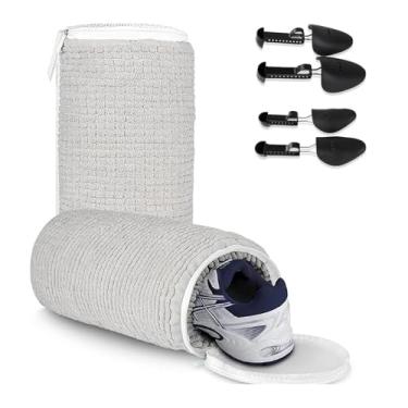 Imagem de Konbison Bolsa de tênis reutilizável para máquina de lavar e secar com malha antideformação, respirável, zíper antirreverso, design suspenso, não desbota, para sapatos, homens, mulheres, crianças