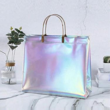 Imagem de Sacola de presente a laser de PVC - Estilo requintado para voltar às aulas e dia dos namorados, Colorido.