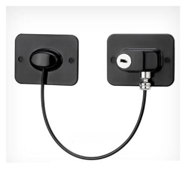 Imagem de Fechadura de porta deslizante para janela (preto)