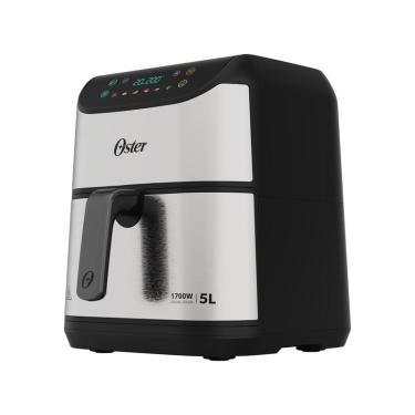 Imagem de Air Fryer Oster OFRT930 Inox e Preto com Timer Inox 5L