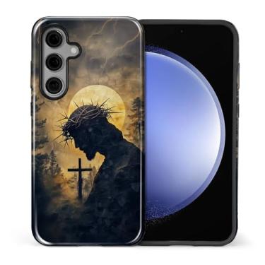 Imagem de CARLOCA Capa para Samsung Galaxy S25, design de escrituras cristãs inspirado na fé, híbrido, proteção dupla TPU macio + PC rígido, à prova de choque, capa protetora para celular masculina e feminina