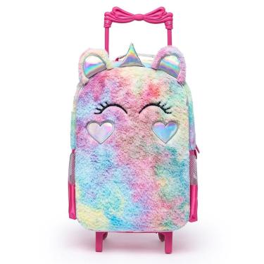 Imagem de Kit Mochila Rodinha Estojo Lancheira Spector Unicórnio Infantil-Feminino