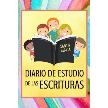 Imagem de Diario de Estudio de las Escrituras: SUD LDS Cristiano Diario Coloroso para Niños - Fondo Acuarela | 120 Páginas | 15.24 x 22.86 cm (6 x 9 pulgadas) | Apuntes, Diario, Libreta para Notas, Cuaderno