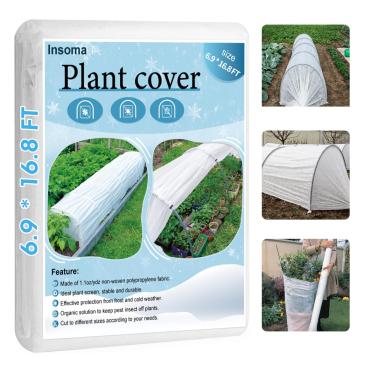 Imagem de Insoma Coberturas de plantas de 31 g/jardas, proteção contra congelamento, cobertura de fileira flutuante de 17 x 5 pés para jardim, cobertor de plantas geadas para proteção contra geadas do inverno