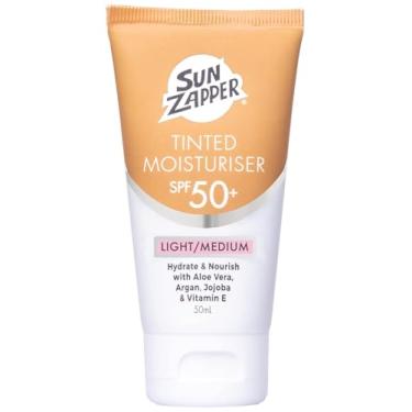 Imagem de Sun Zapper Protetor Solar Com Cor Bb Cream, Hidratante Fps 50+ Aloe Vera, Ameixa De Kakadu, Jojoba, Vitamina E, Tom Claro/Médio, 50 Ml (1,69 Oz)