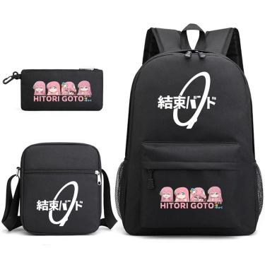 Imagem de Conjunto de mochilas escolares Bocchis Rocks Gotohs Historis Cartoon Kids