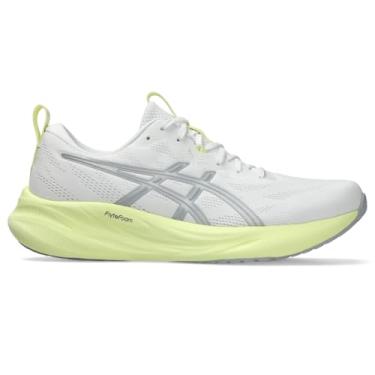 Imagem de ASICS Tênis de corrida masculino Gel-Pulse 16, Branco/cinza Piedmont, 45