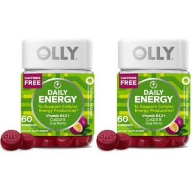 Imagem de Gomas de vitaminas OLLY Daily Energy B12 CoQ10 Goji Berry