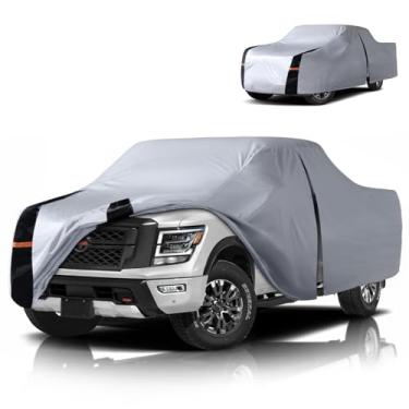 Imagem de Capa de caminhão Nissan Titan XD multicamadas, ajuste personalizado Titan XD 2016-2026 Crew Cab cama curta (6,6') capa de carro impermeável para todos os climas, cobertura externa completa chuva