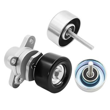 Imagem de Aspaton Tensor de correia 39155 e 2 peças polias intermediárias compatíveis com Teana J32 Altima L32 Maxima A35 Murano Z51 Quest 3.5L 2006-2014 11925-JA11A 11955-JA10D 11925-JA100