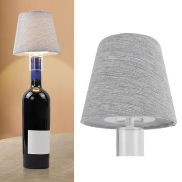 Imagem de POCREATION Luminária de Garrafa Sem Fio, Luminária LED de Garrafa de Vinho Recarregável Em Tecido Com 176lm de Brilho para Decoração de Mesa de Bar, Mesa de Cabeceira ou Escrivaninha