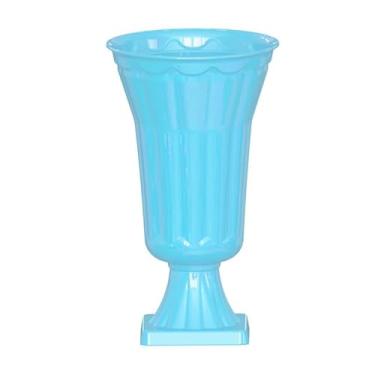 Imagem de Vaso Grego para Decoração – Ideal para Casa e Festas, Toque Elegante e Sofisticado(Azul Bebê)