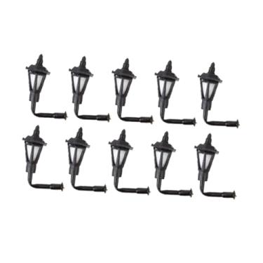 Imagem de Kokiya 10 Miniaturas de Luminárias de Parede com Luz Branca para Micro Paisagens e Jardins de Fadas, Escala 1:150