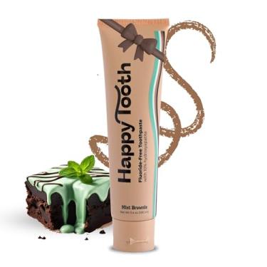 Imagem de Happy Tooth Pasta De Dente Natural De Hidroxiapatita, Sem Flúor, Sem Sls, Clareamento Para Dentes Sensíveis, Ingredientes Naturais, Formulado E Recomendado Por Dentistas, Adultos E Crianças, Brownie
