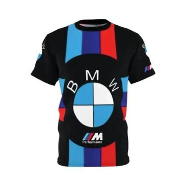 Imagem de Camiseta Masculina De Verão BMW Manga Curta Moda Casual Esportiva Corr