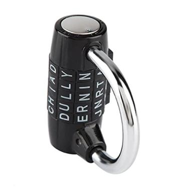 Imagem de Generic Cadeado de Combinação Confiável de 5 Dígitos, Bloqueio de Código para Segurança de Armário de Academia e Mala de Viagem para Homens e Mulheres, Liga de Zinco Verde (Preto)