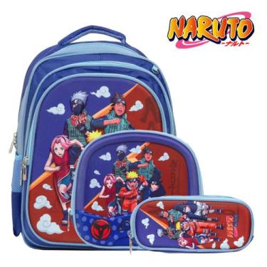 Imagem de Kit Mochila Infantil Masculina Naruto Costas Envio Imediato - Toys 2U